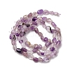 Natural Purple Rutilated Quartz Beads Strands G-I389-A29-3