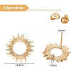 BENECREAT 10Pcs Brass Earring Findings KK-BC0002-87-2