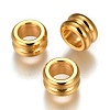 304 Stainless Steel Grooved Beads X-STAS-I117-16A-G-2