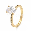 Cubic Zirconia Adjustable Ring X-RJEW-E264-02G-3