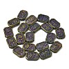 Painted Glass Beads Strands GLAA-Z021-05-2