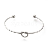 Non-Tarnish 304 Stainless Steel Knot Cuff Bangles for Women LS-BJEW-M233-04P-2
