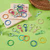 15Pcs Spray Painted Alloy Swivel Snap Hook Clasps FIND-TA0010-57-4