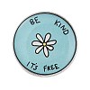 Save the Ocean Environmental Theme Flat Round Enamel Pins JEWB-R053-03P-05-1