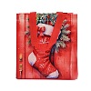 Rectangle Christmas No Woven Fabric Printed Tote Bags ABAG-P015-03B-2