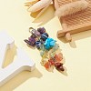 Chakra Natural & Synthetic Mixed Gemstone Chip Beaded Pendant Decorations HJEW-JM01235-01-4