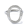 Adjustable 925 Sterling Silver Ring Components STER-K179-28P-2