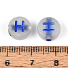 Luminous Frosted Acrylic Beads FACR-T008-02H-4