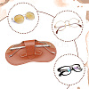 AHADEMAKER 4Pcs 4 Colors Imitation Leather Glasses Cases AJEW-GA0005-46-7