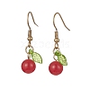 Mixed Natural Gemstone Beaded Dangle Earrings EJEW-JE05492-4