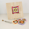 Square Oak Wood Crochet Blocking Board SENE-PW0019-02-2