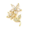 Rack Plating Real 18K Gold Plated Brass Pendants KK-B077-19G-2