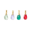 Brass Glass Pendants PALLOY-JF04501-01-1