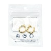 2Pcs Brass Micro Pave Cubic Zirconia Pendants KK-FS0002-15G-7