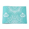 Olycraft 1 Sheet Self-Adhesive Silk Screen Printing Stencil DIY-OC0008-068-1