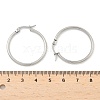 Tarnish Resistant 304 Stainless Steel Hoop Earrings EJEW-F105-09P-5