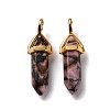 Natural Rhodonite Pendants G-K329-50G-2