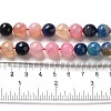 Dyed Natural Multi-Color Agate Beads Strands X-G-R177-10mm-07-2