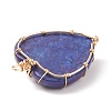 Natural Lapis Lazuli Pendants PALLOY-JF01653-03-3