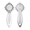 Tibetan Style Bookmark Cabochon Settings LS-X-TIBE-S157-AS-NR-2