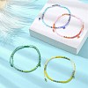 Glass Seed Braided Bead Bracelets BJEW-JB09610-2