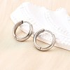 304 Stainless Steel Hoop Earrings EJEW-Z123-01B-P-1