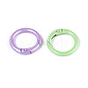 Spray Painted Alloy Spring Gate Rings PALLOY-T092-74-2