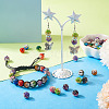 40Pcs 10 Colors Round Handmade Pave Disco Ball Beads RB-TA0001-13-7