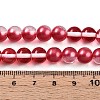 Baking Paint Transparent Glass Beads X1-DGLA-N011-8mm-06-4