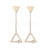304 Stainless Steel Rhinestone Stud Earrings EJEW-Z089-17G-4