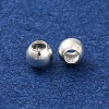 Glossy Brass Round Spacer Beads KK-WH0055-01S-2