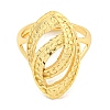 Brass Horse Eye Open Cuff Ring for Women RJEW-M173-08G-3