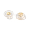 Long-Lasting Plated Brass Silicone Ear Nuts KK-K381-04G-2