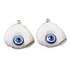 Evil Eye Druzy Resin Pendants RESI-D050-10LG-1
