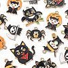 35Pcs 7 Styles Halloween Alloy Enamel Pendants ENAM-CJ0005-08-3