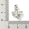 Rack Plating Brass Micro Pave Clear Cubic Zirconia Pendants KK-B093-19P-3
