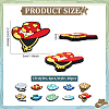 40Pcs 10 Styles PVC Cabochons PVC-PH0001-40-2