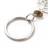 Natural & Synthetic Gemstone Keychain KEYC-JKC00346-5