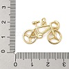 Bicycle Rack Plating Brass Pendants KK-Z074-35G-3