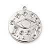 Tarnish Resistant 304 Stainless Steel Pendant Rhinestone Settings STAS-P312-16P-1