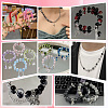 2Strands Crackle Glass Beads Strands GLAA-LT0001-01B-5