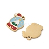 Christmas 304 Stainless Steel Enamel Pendants STAS-Z093-08M-G-2