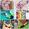  120Pcs 12 Colors Opaque Acrylic Beads MACR-TA0001-31-14