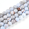 Natural Persian Jade Beads Strands G-A255-A02-01A-4