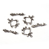 Tibetan Style Alloy Toggle Clasps X-LF5127Y-3