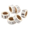 6 Rolls 3 Style Word Handmade with Love Self-Adhesive Kraft Paper Stickers DIY-LS0003-33-4
