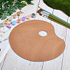 Oval Wood Color Palette AJEW-WH20098-001-4