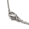 Non-Tarnish 304 Stainless Steel Pendant Necklaces NJEW-H022-05P-3