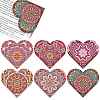 DIY Mandala Flower Heart Bookmark Diamond Painting Kit PW-WGAA97F-01-1