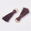 Cannetille Nylon Tassel Pendant Decorations HJEW-G008-A05-2